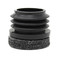 Round Chair Tip Insert Plug with SuperFelt® - Ribbed - 1''  Diameter Tube