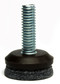 Screw-In Glide with Long-Life Felt - 1/4'' Diameter Thread x 1'' Length - Base Diameter 1''